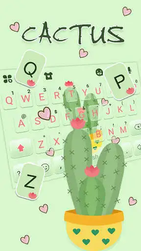 Play Cactus Love Keyboard Background as an online game Cactus Love Keyboard Background with UptoPlay