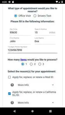 Play CA DMV Appointment FastFinder (Unreleased)