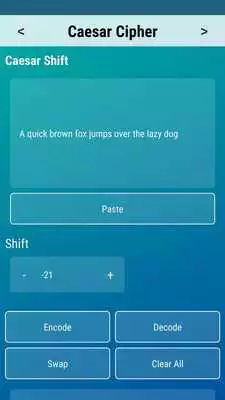 Play Caesar Cipher Tool