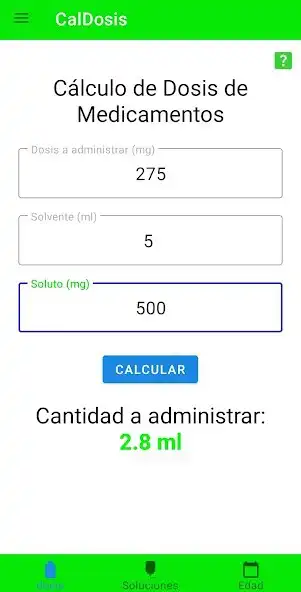 Play Calculadora de dosis