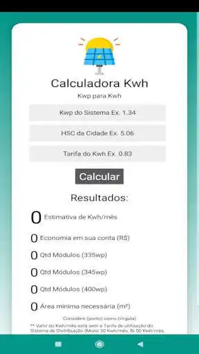 Play Calculadora Solar as an online game Calculadora Solar with UptoPlay