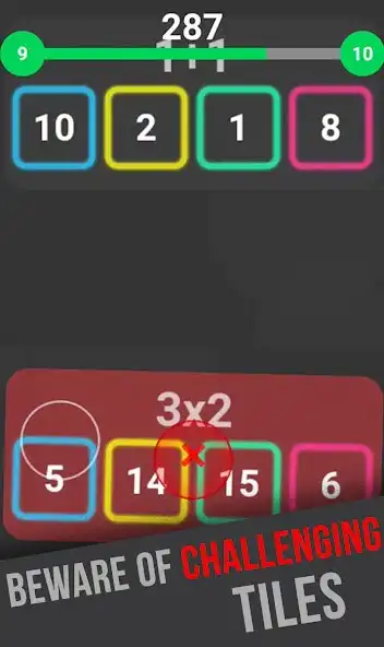 Play Calculate Tiles - Brain Teaser as an online game Calculate Tiles - Brain Teaser with UptoPlay