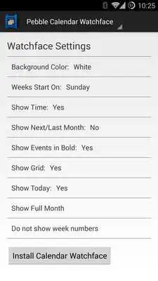 Play Calendar for Pebble