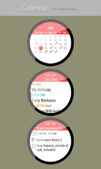 Play Calendar for Wear OS  and enjoy Calendar for Wear OS with UptoPlay