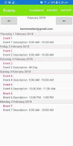 Play APK Calendar Import Export (Excel)  and enjoy Calendar Import Export (Excel) with UptoPlay com.kamranattari.CalendarImportExport