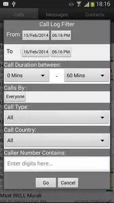Play Call Log Search Filter GlogMe
