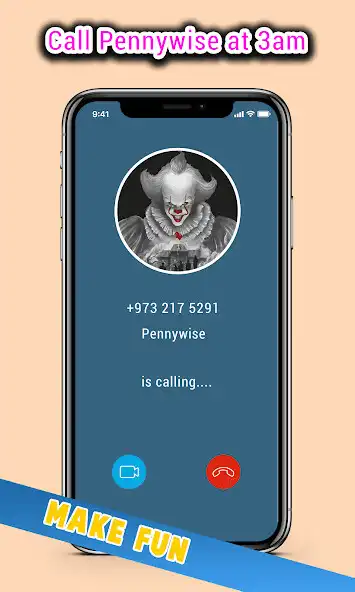 Call Pennywise Clown at 3 a.m online game with UptoPlay