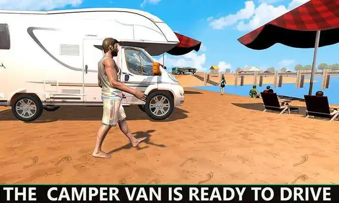 Play Camper Van Trailer Truck Driving Simulator