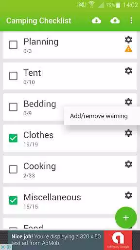 Play Camping Checklist