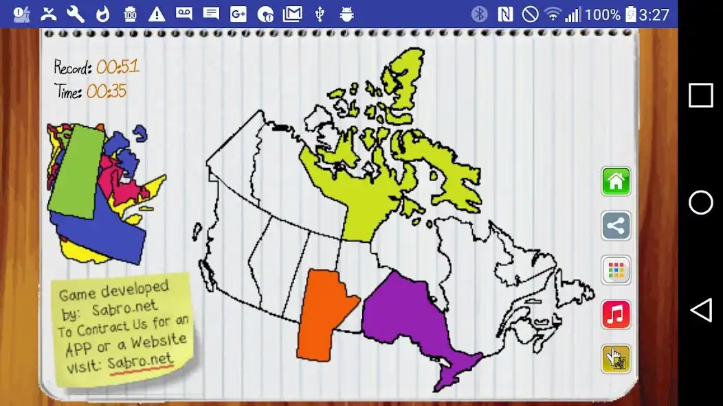 Play Canada Map Puzzle Game Free as an online game Canada Map Puzzle Game Free with UptoPlay