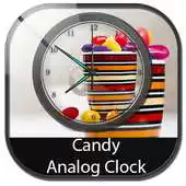 Free play online Candy Analog Clock Live Wallpaper APK