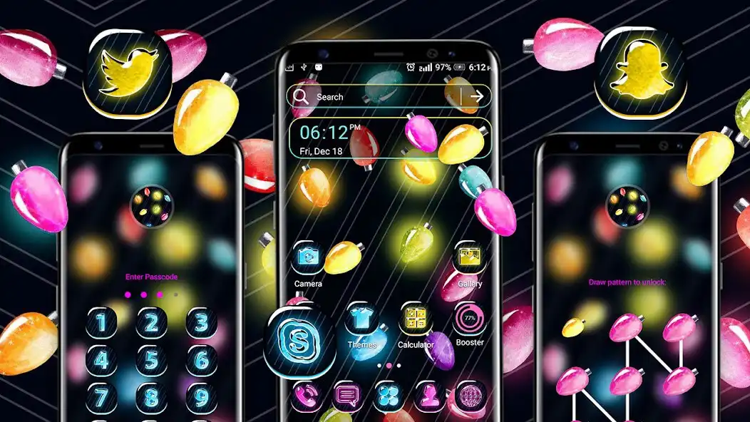 Play Candy Bulb Launcher Theme as an online game Candy Bulb Launcher Theme with UptoPlay