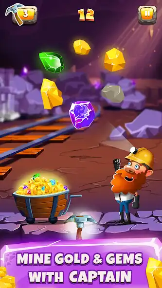 Play Captain Gold - Mining Game as an online game Captain Gold - Mining Game with UptoPlay