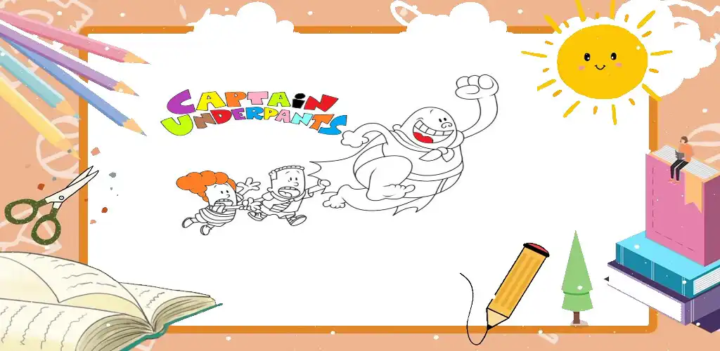 Play Captain Underpants Coloring  and enjoy Captain Underpants Coloring with UptoPlay