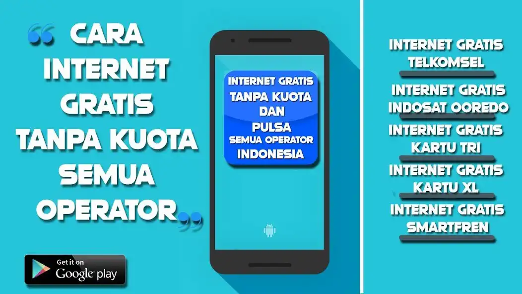 Play Cara Internet Gratis Tanpa Kuota - Semua Operator  and enjoy Cara Internet Gratis Tanpa Kuota - Semua Operator with UptoPlay