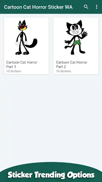 Play Cartoon Cat Horror Sticker WA as an online game Cartoon Cat Horror Sticker WA with UptoPlay