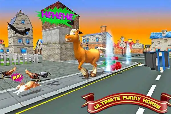 Play Cartoon Fun Horse Sim