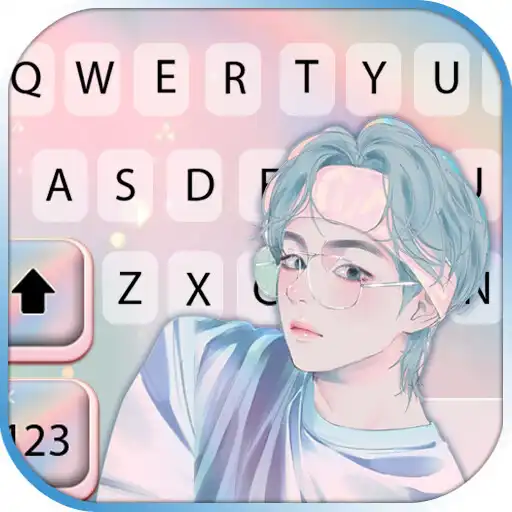 Play Cartoon Kpop Boy Keyboard Background APK