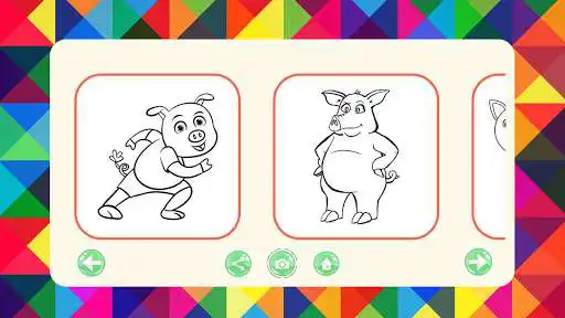 Play Cartoon Pig - Free Colouring Book  and enjoy Cartoon Pig - Free Colouring Book with UptoPlay