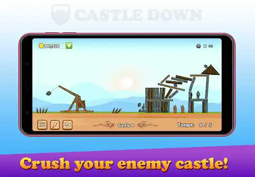 Play APK Castle Down: Tower Destroyer  and enjoy Castle Down: Tower Destroyer with UptoPlay com.KhoGames.CastleDown