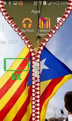 Play Catalonia Zipper Lock Screen