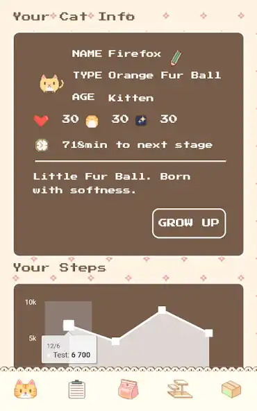 Play Cat!!-A simple pet raising game as an online game Cat!!-A simple pet raising game with UptoPlay