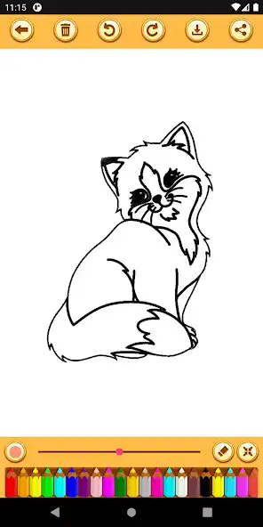 Play Cat coloring pages