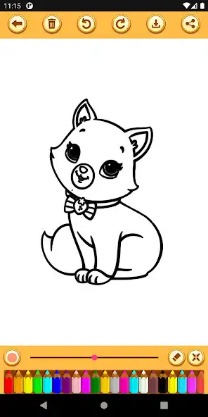 Play Cat coloring pages