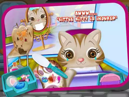 Play Cat Doctor: Paw Infection