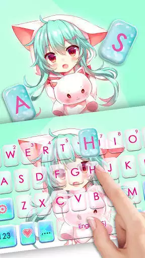 Play Cat Girl Keyboard Theme as an online game Cat Girl Keyboard Theme with UptoPlay