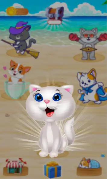 Play Cat Heaven- Merge, evolve cats as an online game Cat Heaven- Merge, evolve cats with UptoPlay