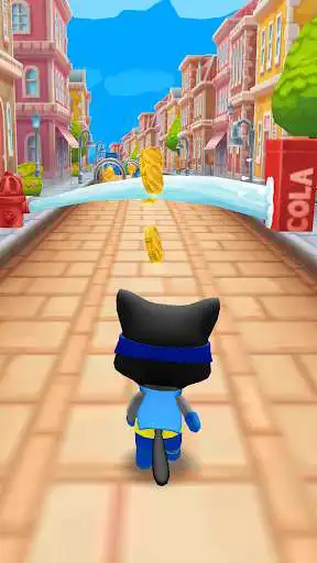 Play Cat Hero Run - Cat Runner Game as an online game Cat Hero Run - Cat Runner Game with UptoPlay