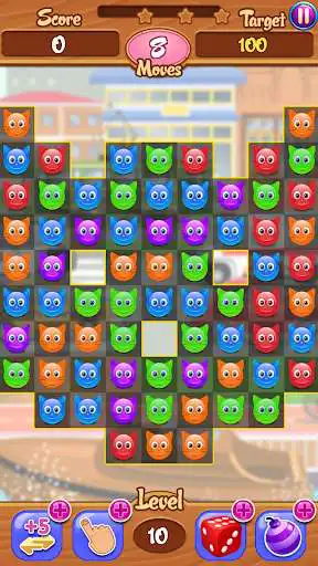 Play Cat Match 3: Free Match 3 Game as an online game Cat Match 3: Free Match 3 Game with UptoPlay