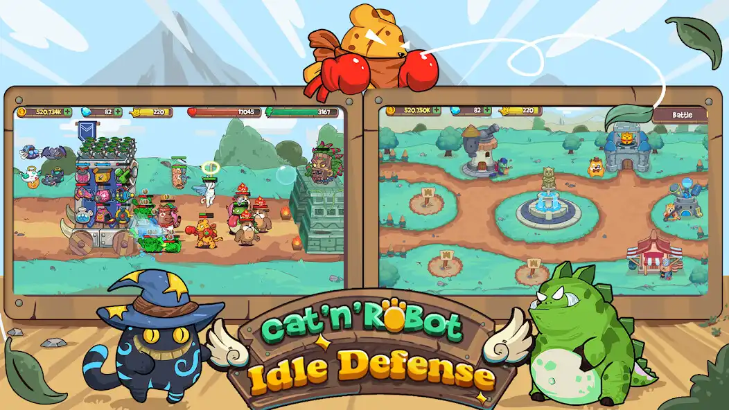 Play CatnRobot Idle TD: Battle Cat as an online game CatnRobot Idle TD: Battle Cat with UptoPlay