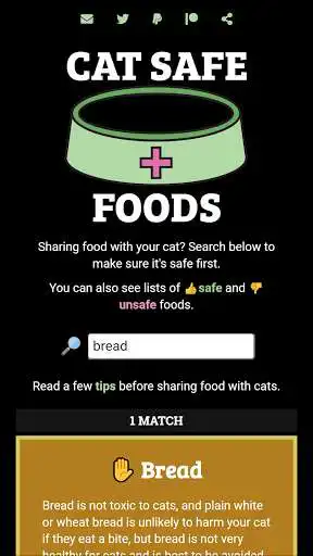 Play Cat Safe Foods as an online game Cat Safe Foods with UptoPlay