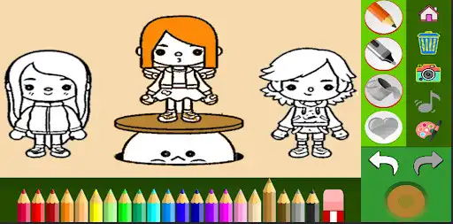 Play ccplay toca life coloring book as an online game ccplay toca life coloring book with UptoPlay