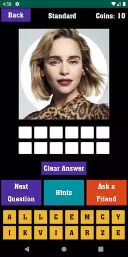 Play CelebrityQuiz as an online game CelebrityQuiz with UptoPlay