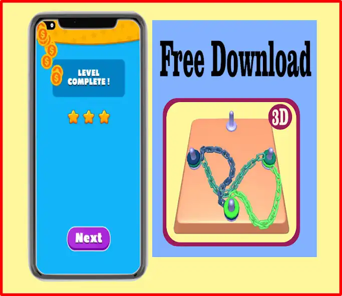 Play Chain Go Knots 3D as an online game Chain Go Knots 3D with UptoPlay