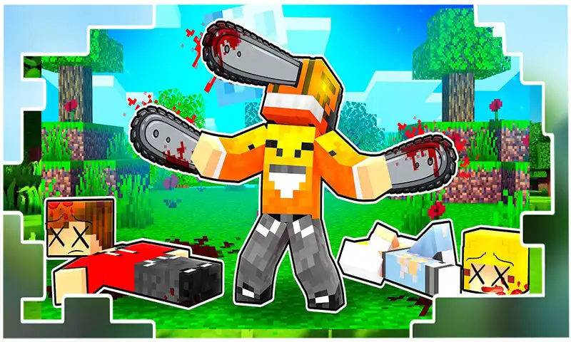 Play Chainsaw Man Mod MCPE as an online game Chainsaw Man Mod MCPE with UptoPlay