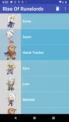 Play Character Tracking App for Rise of the Runelords.