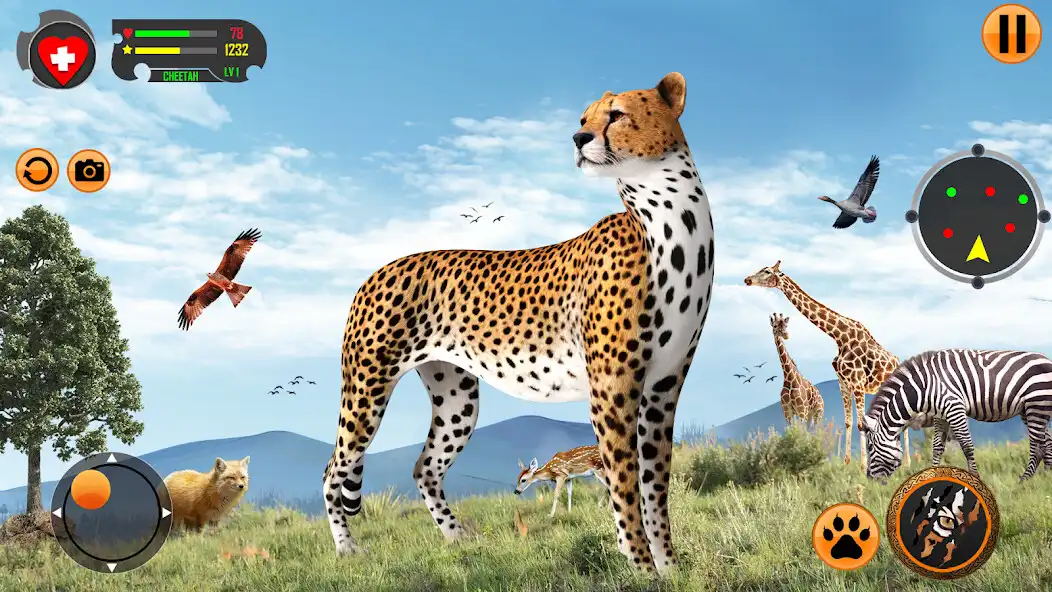 Play Cheetah Family Sim 3D Game as an online game Cheetah Family Sim 3D Game with UptoPlay