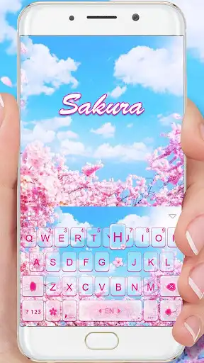 Play Cherry Sakura Keyboard Theme as an online game Cherry Sakura Keyboard Theme with UptoPlay