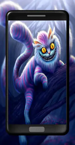 Play Cheshire Cartoon Cat Wallpaper  and enjoy Cheshire Cartoon Cat Wallpaper with UptoPlay