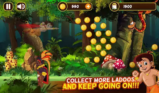 Play Chhota Bheem Jungle Run as an online game Chhota Bheem Jungle Run with UptoPlay