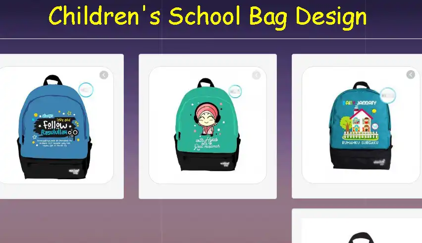 Play Childrens School Bag Design  and enjoy Childrens School Bag Design with UptoPlay