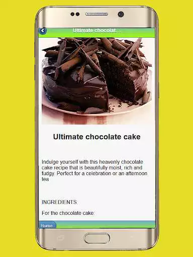 Play Chocolate cake recipe