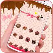 Free play online Chocolate Sweet Cakecups Pink Dessert Theme APK