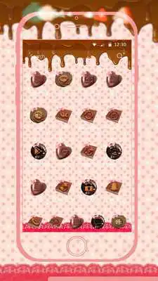 Play Chocolate Sweet Cakecups Pink Dessert Theme