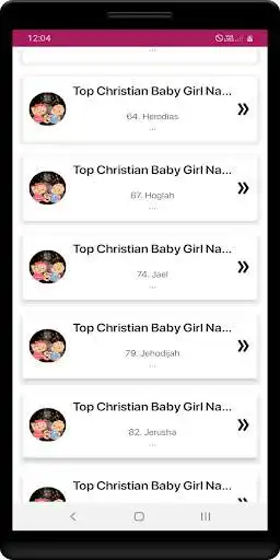 Play Christian baby names collection as an online game Christian baby names collection with UptoPlay