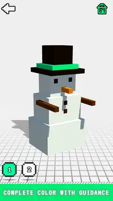 Play Christmas 3D Color by Number:Pixel Art 3D Coloring